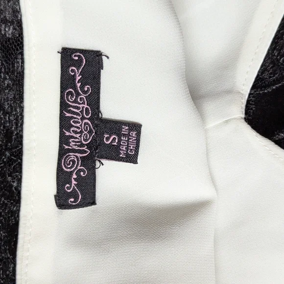 Unholy Dolls Kill Black Lace Cocktail New Years Eve Mini Dress Adjustable Strap - Picture 10 of 10